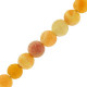 Natural stone beads 4mm Agate crackle Orange frosted